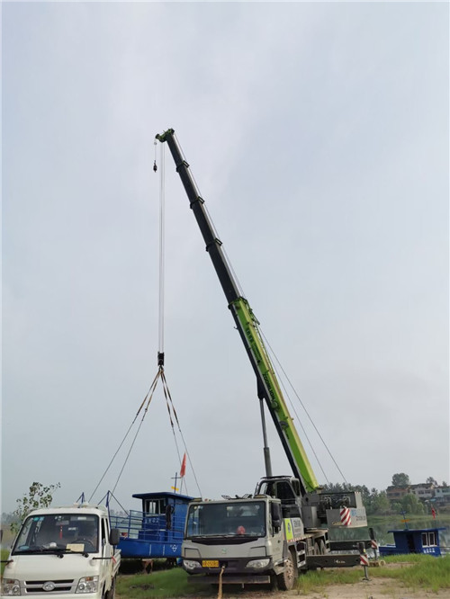 淮南市桥梁建设吊装案例
